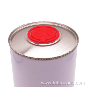 Custom print 1L Engine oil round tin can